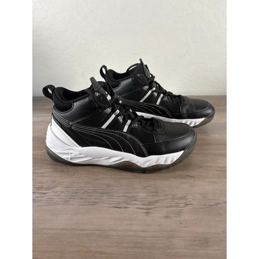 Puma Rebound Future Next Gen‎ Black Hightop Basketball Shoes Size 4.5 EU 36 NWOB